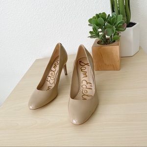 SAM EDELMAN Elise classic nude patent